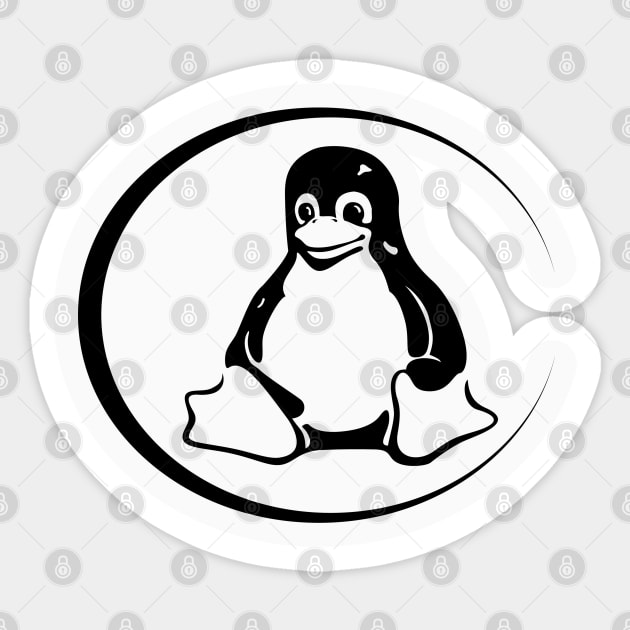 Linux Tux Sticker by newLedger